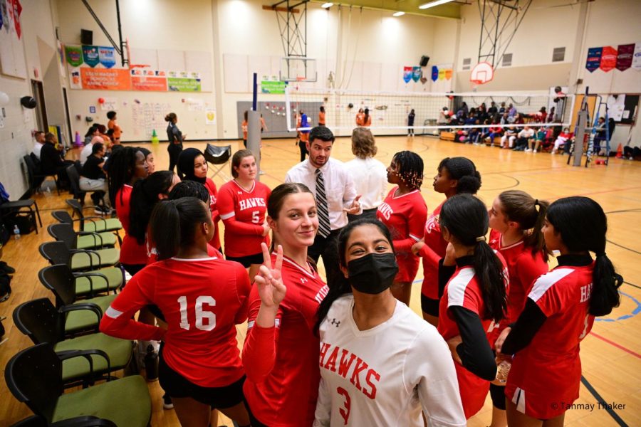 The+girls+volleyball+team%E2%80%99s+celebrating+their+senior+night+featuring+Ayanna+Rouse+%2816%29%2C+Elisa+Connell+%2824%29%2C+Mia+Rodriguez+%2822%29%2C+Albiona+Teqolli+%284%29%2C+Pooja+Tirumali+%283%29%2C+Kaleigh+Baker+%2811%29%2C+Kendra+Baker+%285%29%2C+and+Team+Managers+Cassidy+Ward+and+Nickeya+Jones.