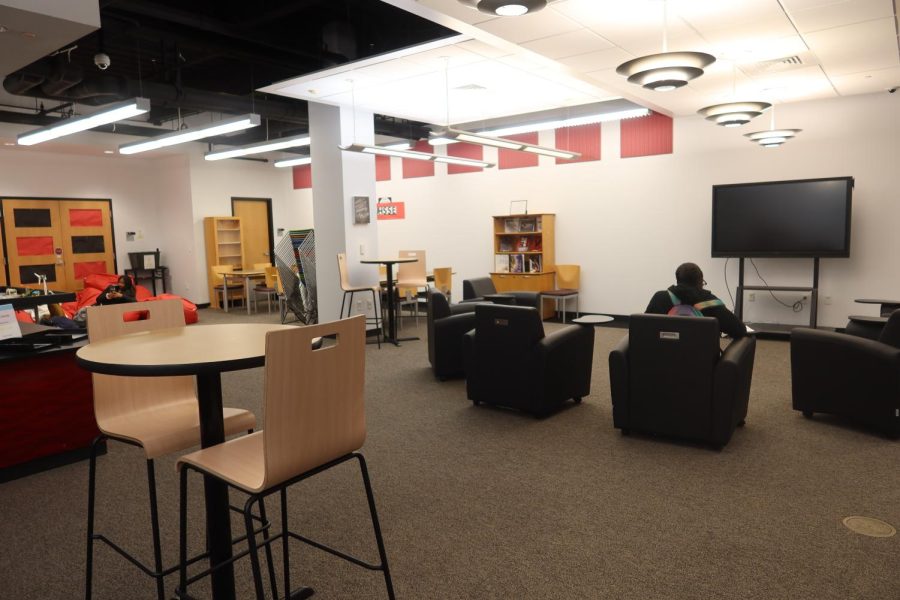 The new STEM Center is in the space that used to be the library.