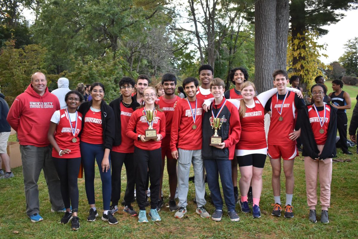 Cross Country team at the league championship meet  