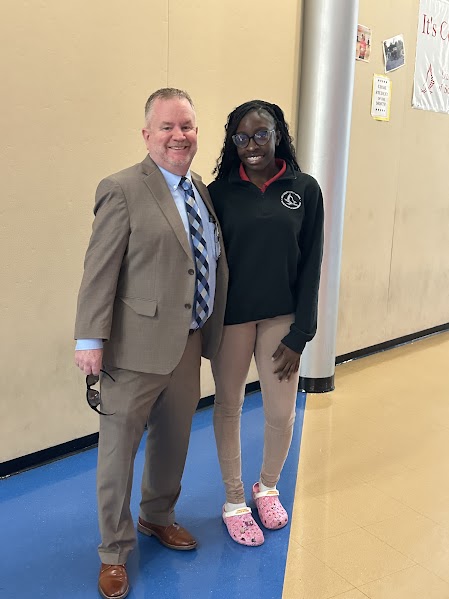 UHSSE Principal Sean Tomany and Nariyah  Lindsay '25 both have a strong vision for the Social Justice League this year.