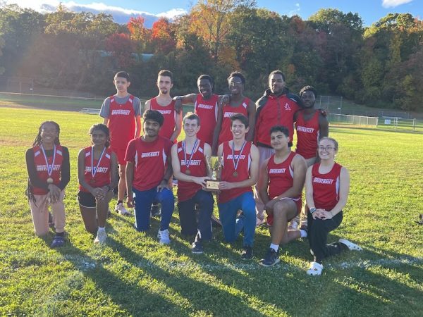 The Cross Country Team at the League Championship meet on October 15.